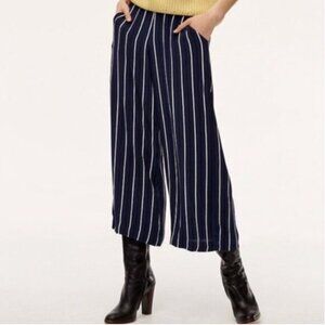 ARITZIA Wilfred Faun Pant - Navy & White Stripe